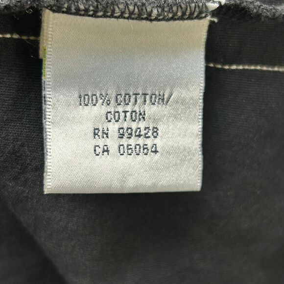 Bugatchi Quarter Zip Polo Shirt Mens Large Black Cotton Short Sleeve Stitch - Picture 9 of 10